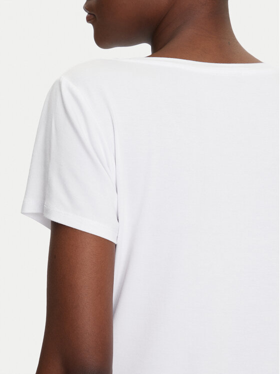 Liu Jo Beachwear Liu Jo Beachwear T-shirt VA5156 JS360 Bianco Regular Fit