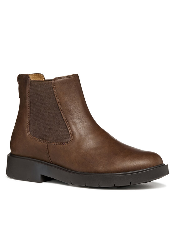Geox Chelsea cipele Geox D Spherica Ec1 D16QRC 00085 C6006 Smeđa
