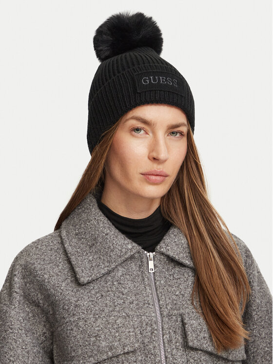 Guess Czapka Guess AW5650 WOL01 Czarny