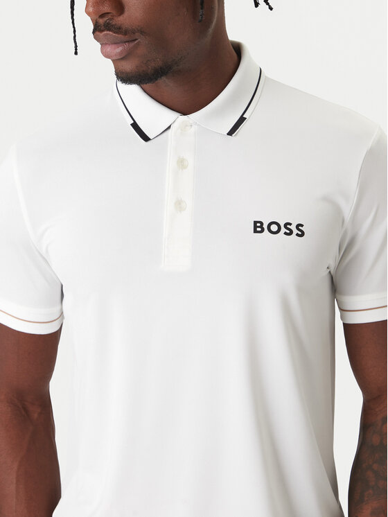 BOSS BOSS Polo Paul Pro 50506203 Blanco Slim Fit
