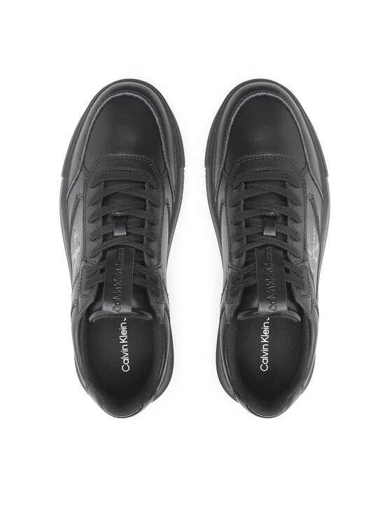 Calvin Klein Jeans Сникърси Calvin Klein Jeans Chunky Cupsole Laceup Lth Mono YM0YM00550 Черен