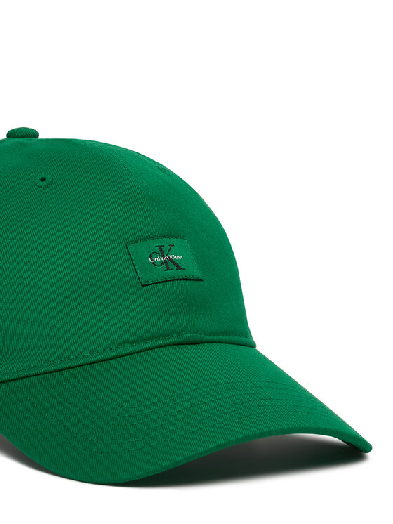 Calvin Klein Шапка с козирка Calvin Klein Monologo Woven Patch Bb Cap LV04D5077G Зелен