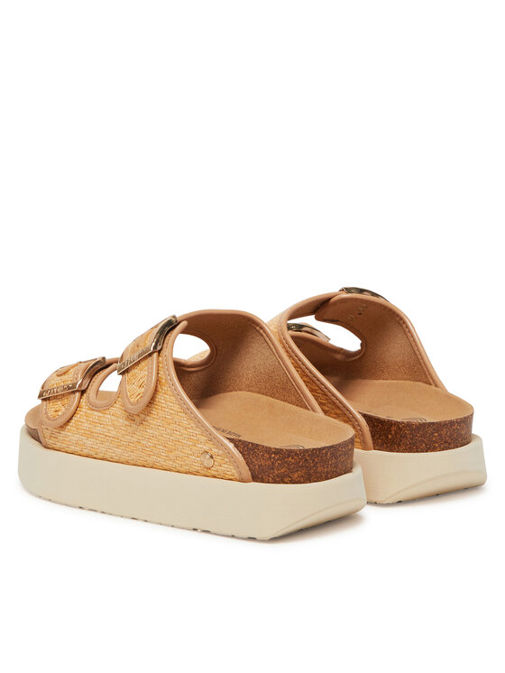 Genuins Шльопанці Genuins Hawaii Raffia G106361 Бежевий