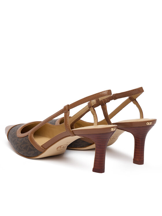 MICHAEL Michael Kors Туфлі MICHAEL Michael Kors Alora Toe Cao Mid Sling 40R6AOMS1B Коричневий