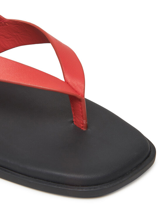 Tommy Hilfiger Сандали Tommy Hilfiger Color Block Thong Flat Sandal FW0FW08883 Оранжев