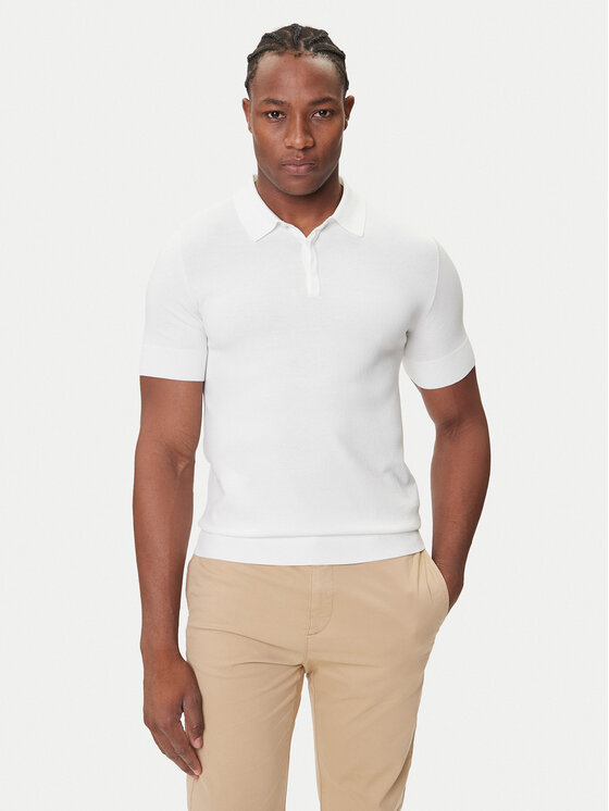 HUGO HUGO Поло San Peter-CV 50536672 Білий Regular Fit