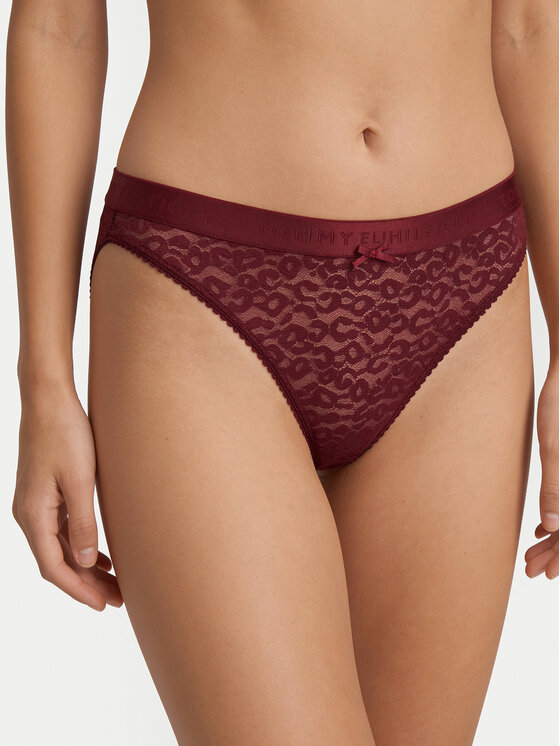Tommy Hilfiger Tommy Hilfiger Braguitas clásicas UW0UW06655 Rojo oscuro