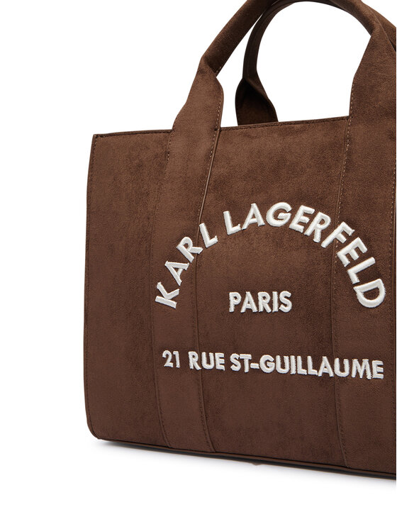 KARL LAGERFELD Torbica KARL LAGERFELD B4W30373 Tamno smeđa