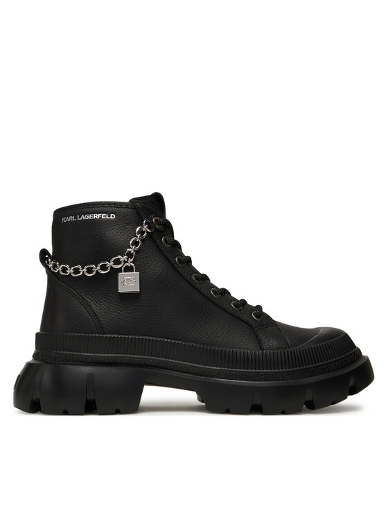 KARL LAGERFELD Черевики туристичні KARL LAGERFELD Trekka Max Lock KL43542 Чорний