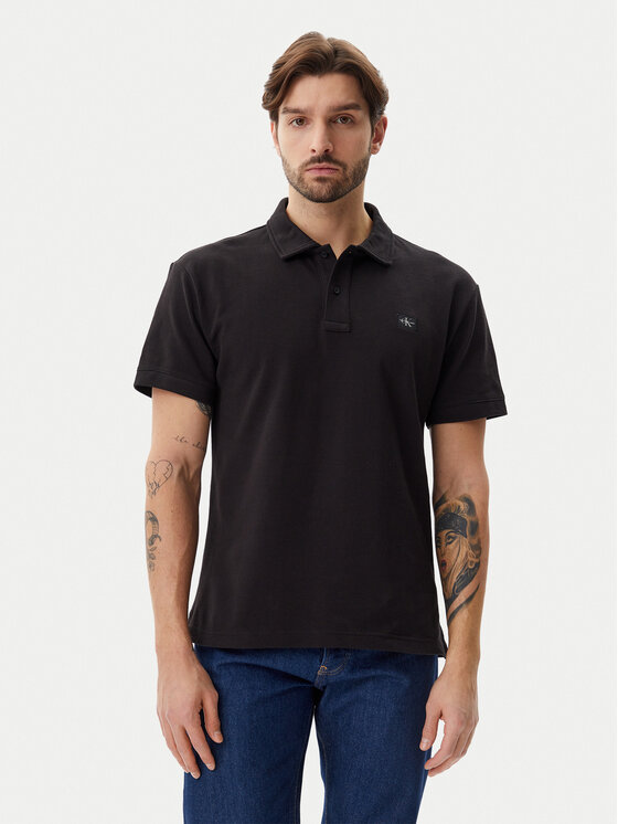 Calvin Klein Jeans Calvin Klein Jeans Polo majica J30J327040 Črna Regular Fit