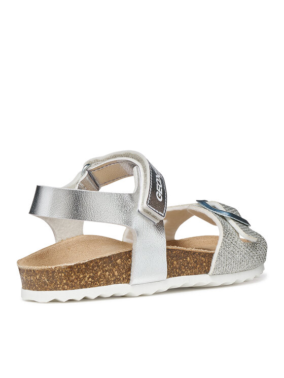 Geox Sandales Geox J Adriel Girl J028MC 0BNEW C1007 D Sudraba