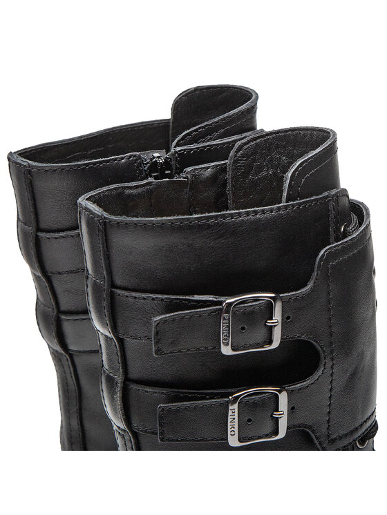PINKO Turistická obuv Pinko Cumino Stivale AI 22-23 BLKS1 1H2135 A072 Černá