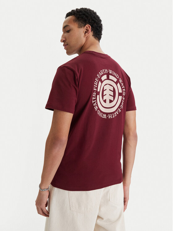 Element Element Camiseta Seal Bp ELYZT00596 Guinda/burdeos Regular Fit