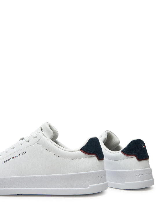 Tommy Hilfiger Laisvalaikio batai Tommy Hilfiger Th Court Lth Detail Ess FM0FM05367 Balta