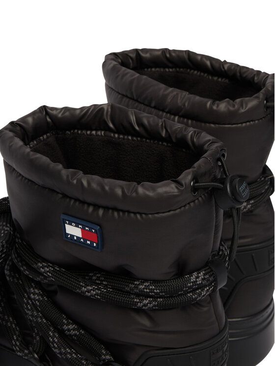 Tommy Jeans Stivali da neve Tommy Jeans Tjw Platform Nylon Snowboot Wl EN0EN03163 Nero