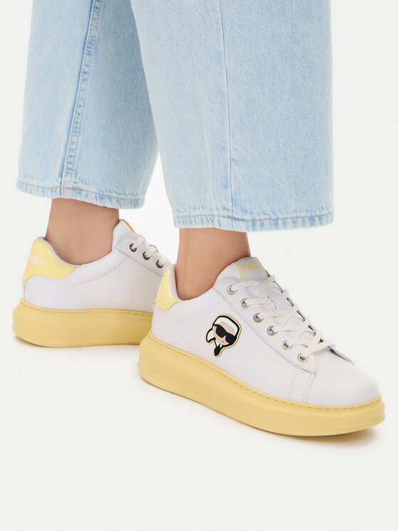 KARL LAGERFELD Sneakersy KARL LAGERFELD Kapri KL62530N Biela