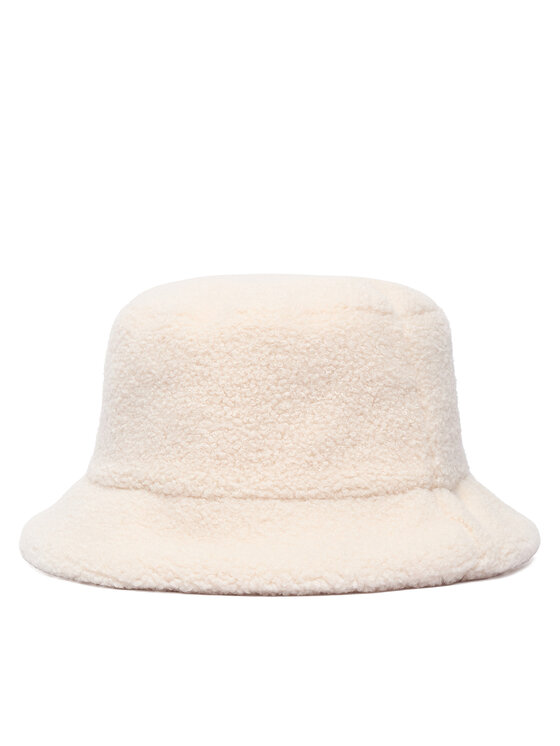 Calvin Klein Καπέλο Calvin Klein All-Over Sherpa W/ Patch Bucket LV04F5097G Κρεμ