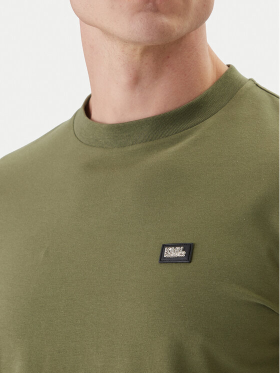 KARL LAGERFELD KARL LAGERFELD Camiseta 755052 562235 Verde Regular Fit