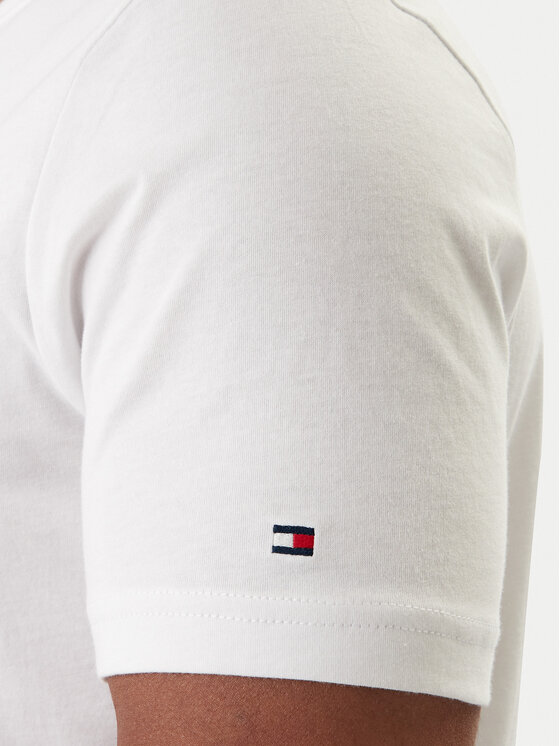 Tommy Hilfiger Tommy Hilfiger Camiseta Brand Love MW0MW41453 Blanco Regular Fit
