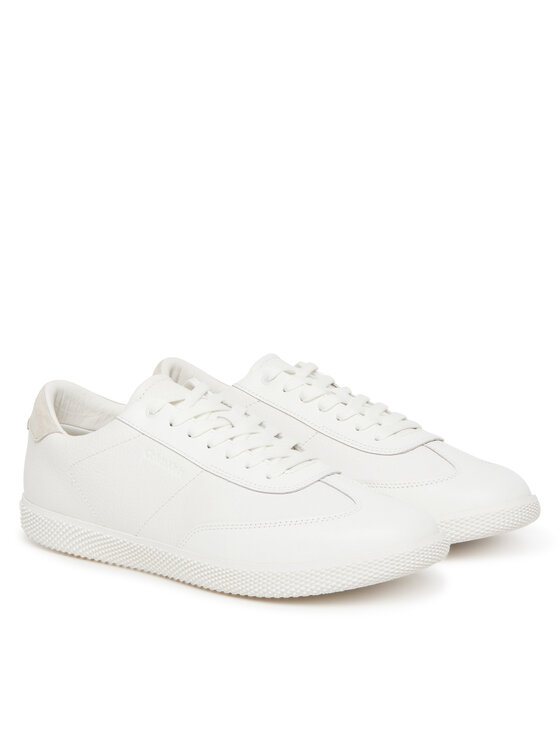 Calvin Klein Sneakers Calvin Klein Low Top Lace Up Tmbl Lth HM0HM01803 Bianco