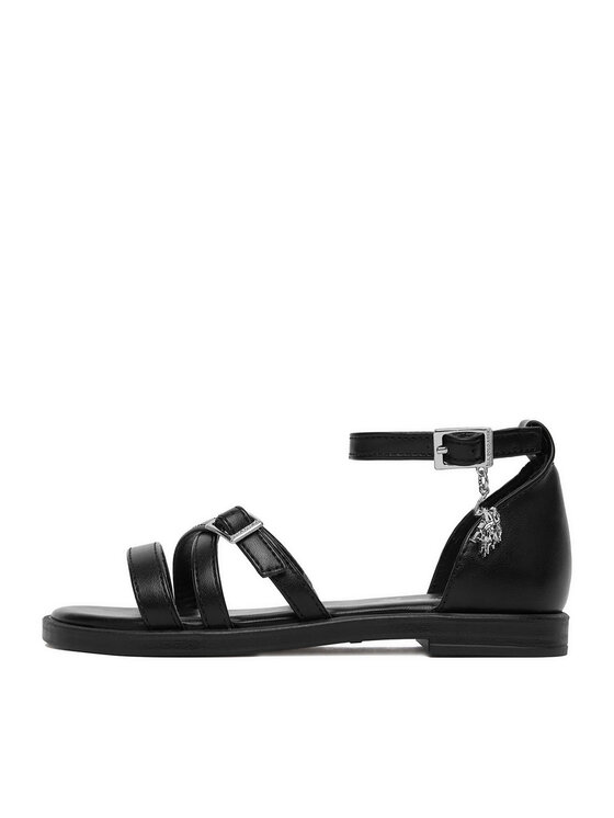 U.S. Polo Assn. Босоніжки U.S. Polo Assn. EO-ANGE001K/6Y1 Чорний