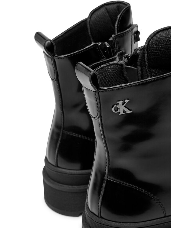 Calvin Klein Jeans Outdoorová obuv Calvin Klein Jeans Lace-Up Bootie V4A5-81031-1453 S Čierna