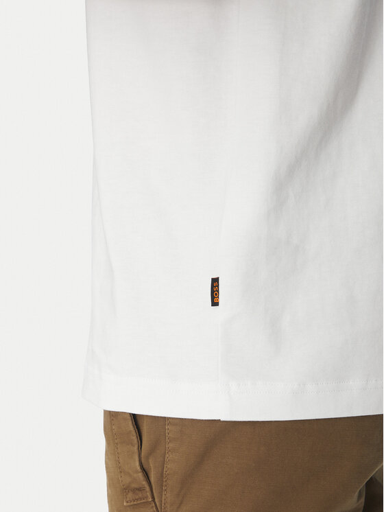 BOSS BOSS Majica 50546374 Bela Relaxed Fit