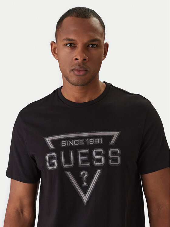 Guess Guess Camiseta M6RI09 I3Z14 Negro Regular Fit