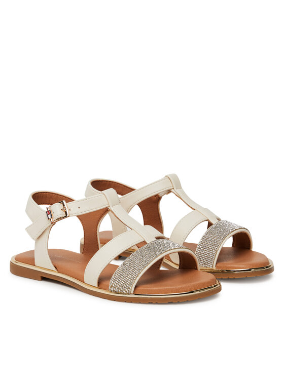 Tommy Hilfiger Sandále Tommy Hilfiger T3A2-33780-0371 M Écru