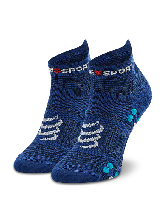 Compressport Dlouhé ponožky Compressport Pro Racing Socks V4.0 Run Low XU00047B_533 Tmavomodrá