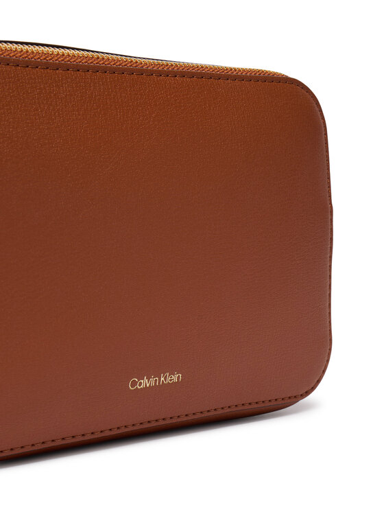 Calvin Klein Rankinė Calvin Klein Foil Logo Elongated Camera Bag LV04F3276G Ruda