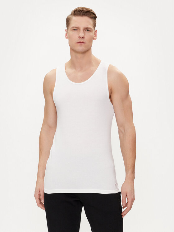 Tommy Hilfiger Tommy Hilfiger Ujjatlan felső szett UM0UM03179 Fehér Slim Fit