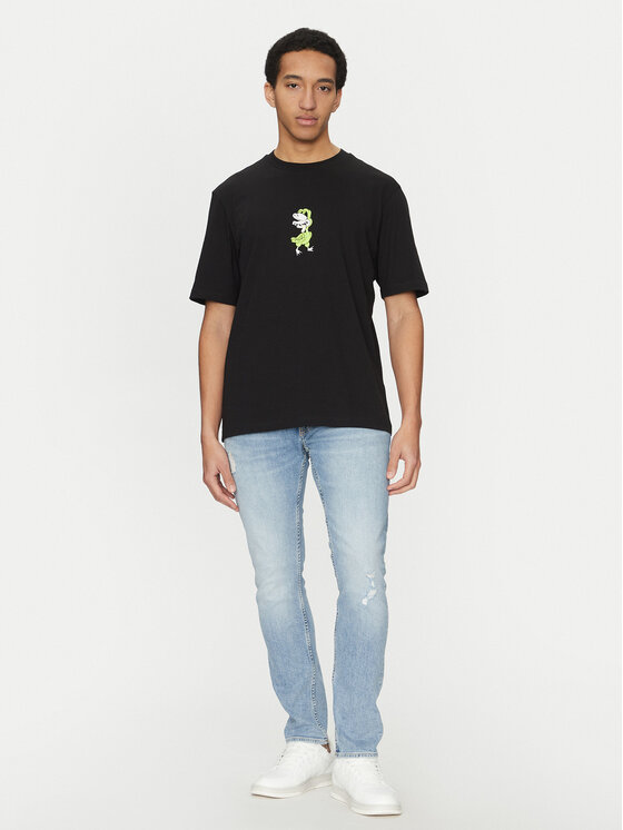 HUGO HUGO Футболка Nutongo 50533391 Чорний Regular Fit