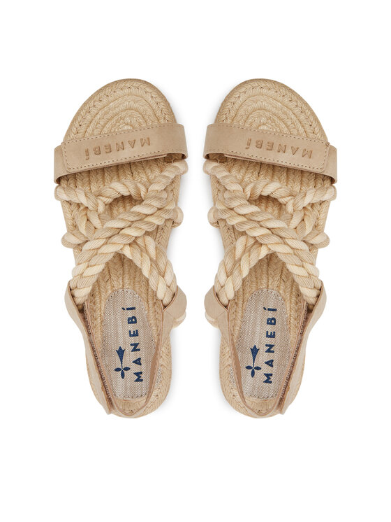 Manebi Еспадрильї Manebi Sandals V 0.4 Y0 Бежевий
