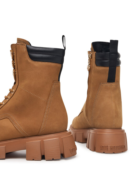 LOVE MOSCHINO Botines planos LOVE MOSCHINO JA24205G0PIP0200 Marrón claro