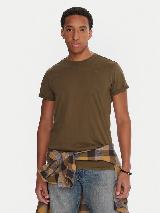 G-Star Raw G-Star Raw Camiseta Lash D16396-2653 Caqui Regular Fit