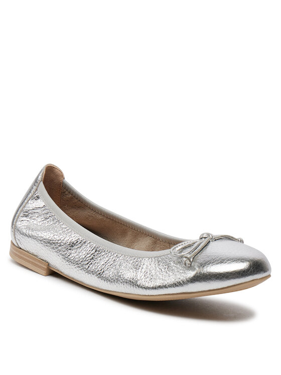 Caprice Balerinke Caprice 9-22108-42 Srebrna