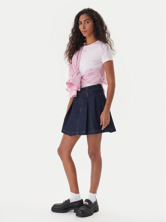 Tommy Jeans Tommy Jeans Camiseta Essential DW0DW17383 Rosa Slim Fit