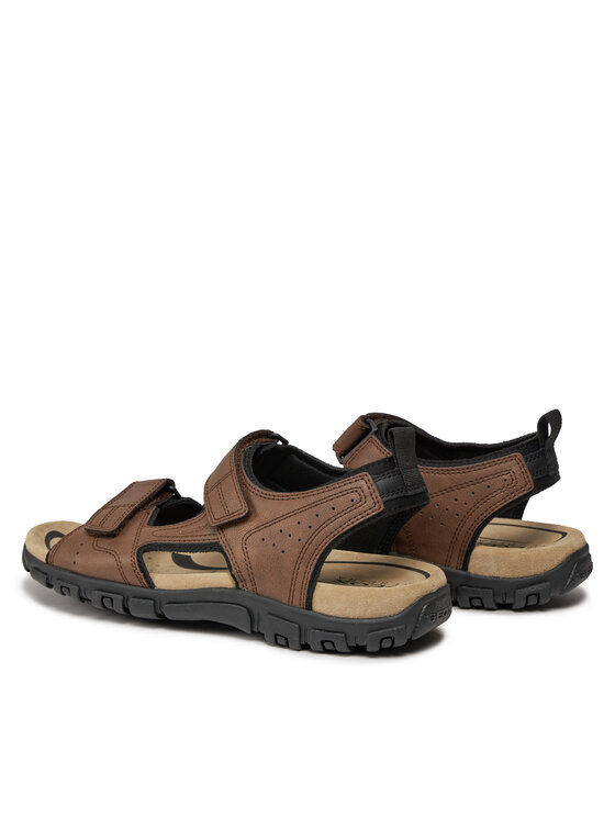 Geox Basutės Geox Uomo Sandal Strada U4524B 000ME C6006 Ruda