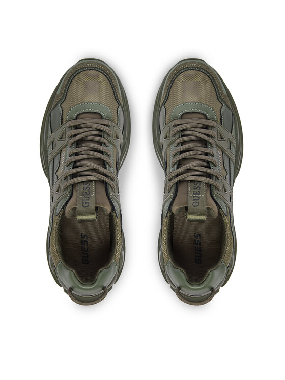 Guess Sneakersy Guess FMFUNO ELE12 Zielony