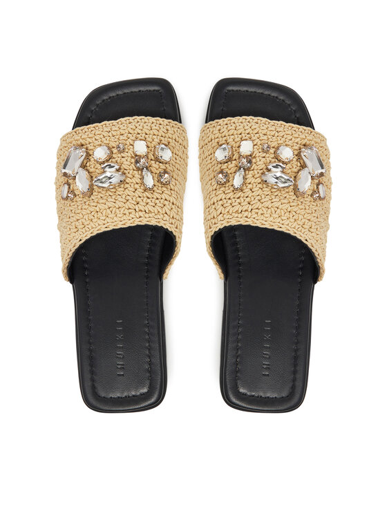 Inuikii Шльопанці Inuikii Woven Strap Stones 70104-367 705 Бежевий