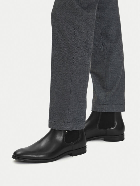 GINO ROSSI Kotníková obuv s elastickým prvkem Gino Rossi CEO-SOPRANO-06 125AM Černá