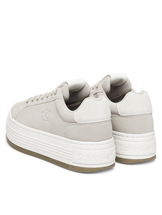 Calvin Klein Jeans Sneakers Calvin Klein Jeans Bold Flatf Low Lace Mg Sd YW0YW01839 Grigio