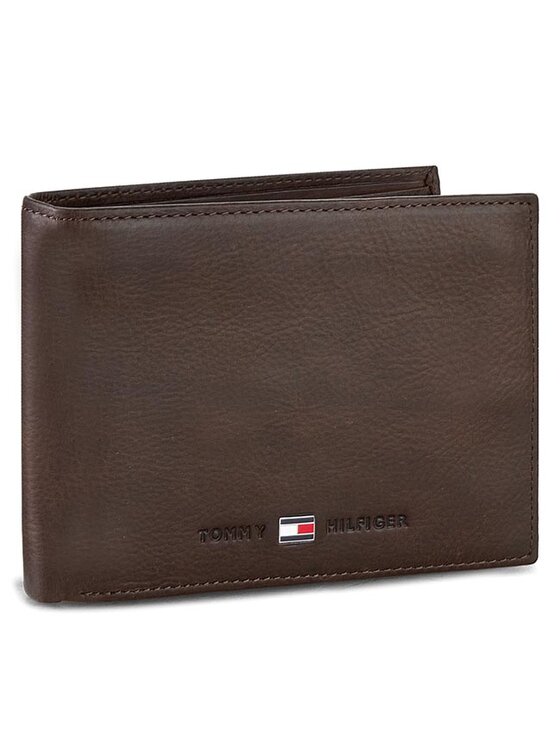 Tommy Hilfiger Portfel Tommy Hilfiger Johnson Cc Flap And Coin Pocket AM0AM00660/82566 Brązowy