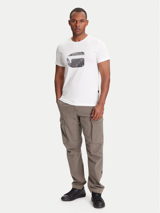G-Star Raw G-Star Raw T-shirt Finger Print Burger D26041-C506 Bijela Regular Fit