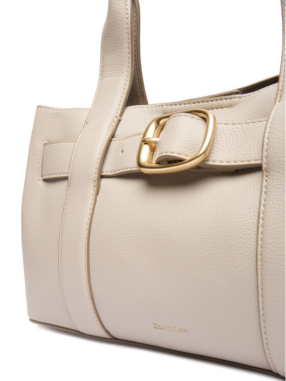 Calvin Klein Geantă Calvin Klein Buckle Mini Tote With Strap LV04F3295G Bej