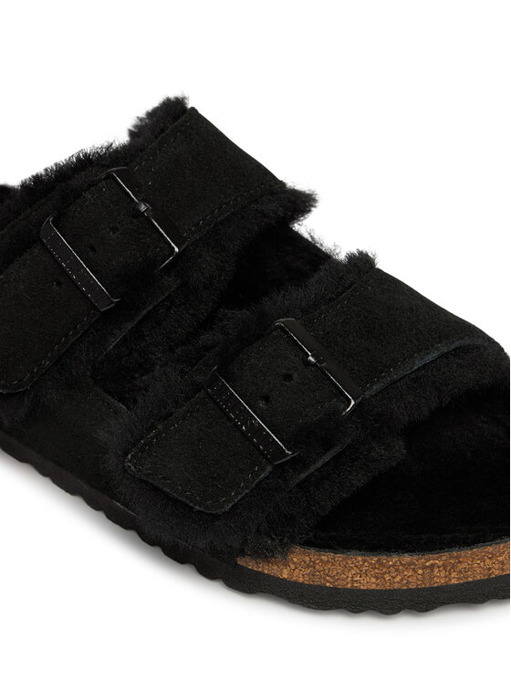 Birkenstock Klapki Birkenstock Arizona Shearling 752661 Czarny