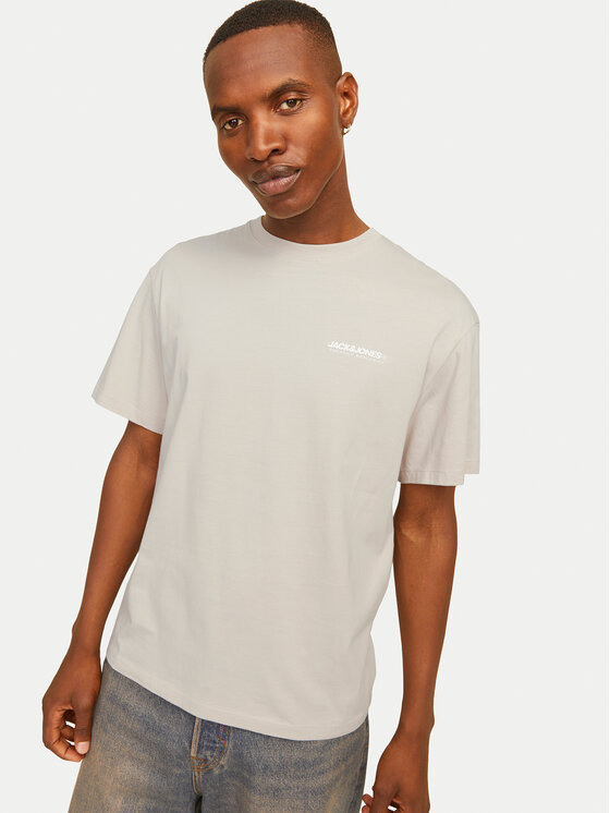 Jack & Jones Jack & Jones Camiseta Legacy 12256589 Beis Relaxed Fit