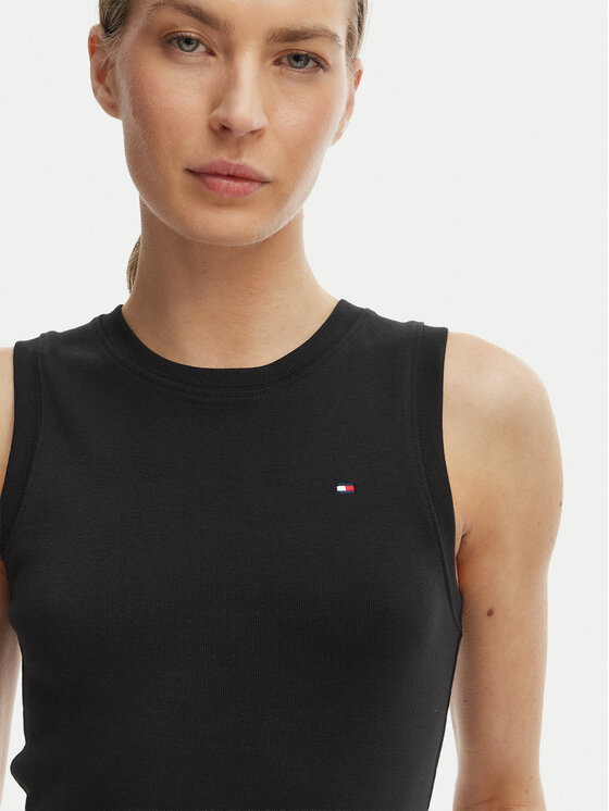 Tommy Hilfiger Tommy Hilfiger Top WW0WW47806 Negro Slim Fit