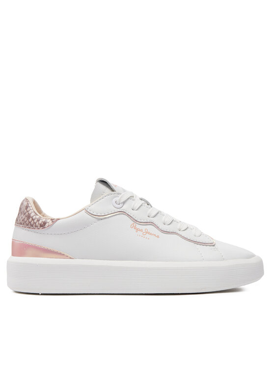 Pepe Jeans Sneakers Pepe Jeans Dobbie Seal PLS00006 Alb